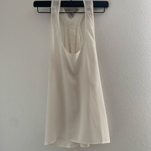 American Rag White Chiffon Tank Top.
